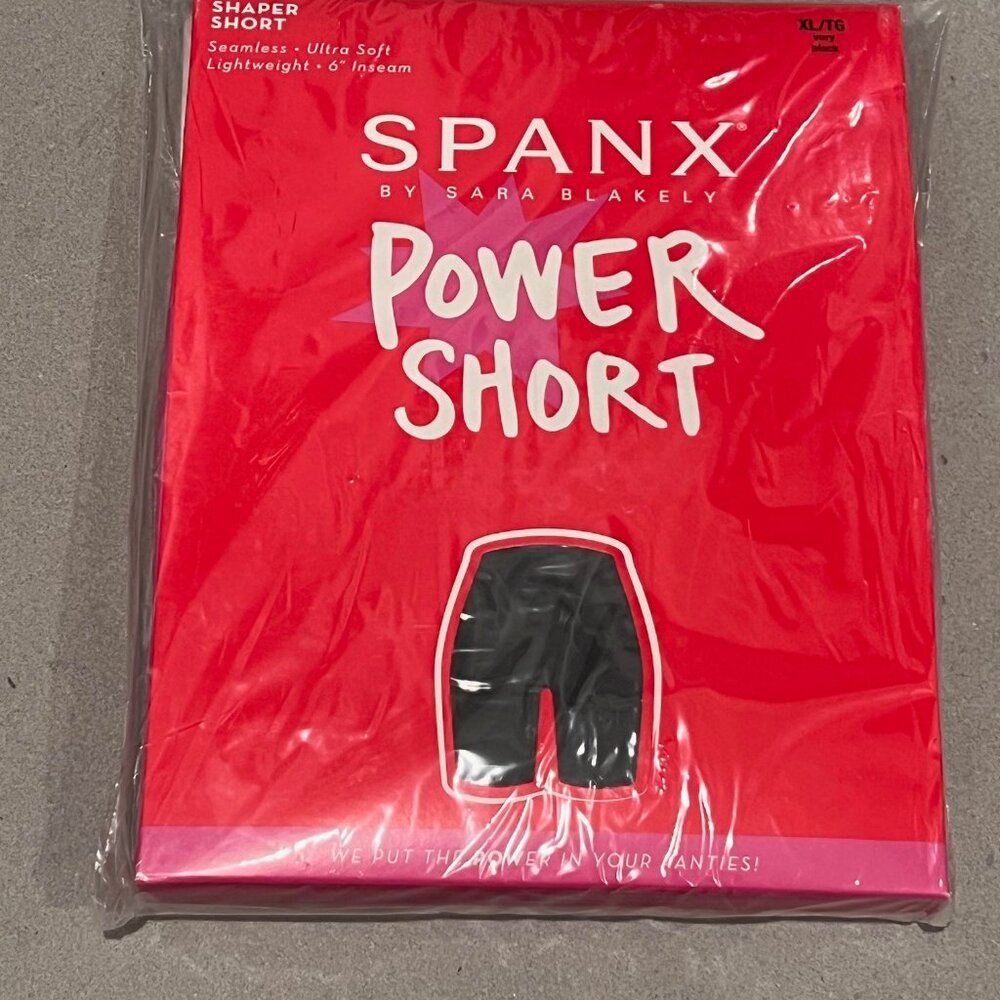 NWT Spanx by Sara Blakely Very Black Seamless Ultra Soft Power Shaper Short, XL - Picture 3 of 5